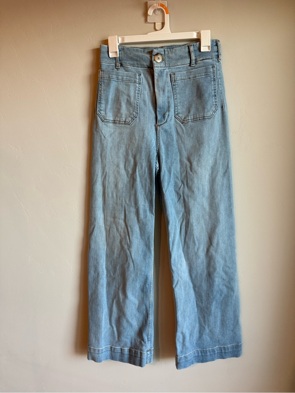 Maeve Colette Anthropologie High-Rise Wide-Leg Denim Jeans